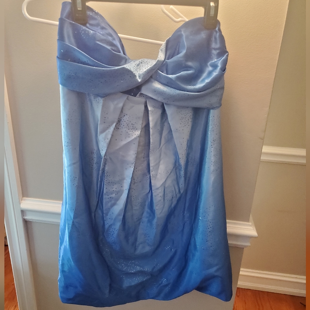 Blue mini dress